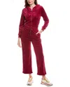 Marion 2pc Velour Set In Burgundy