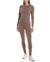 Marion 2pc Zip Hoodie & Legging Set In Neutral