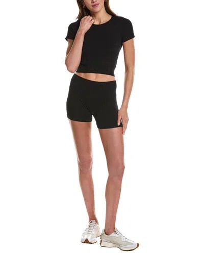 Marion 4in 2pc Pointelle Seamless Set In Black