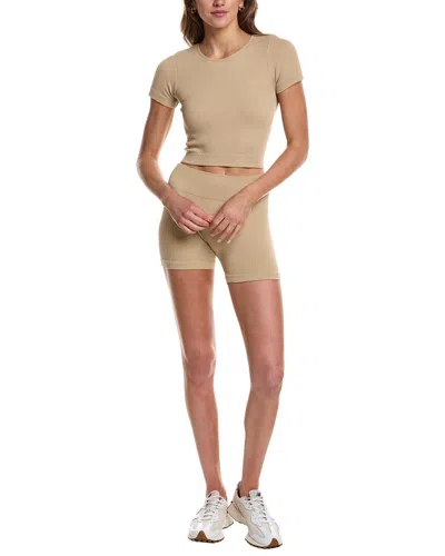 Marion 4in 2pc Pointelle Seamless Set In Neutral