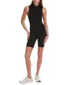 Marion 6in Rib Seamless Basic Romper In Black