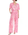 Marion Accordion Pleated Jumpsuit In Pink