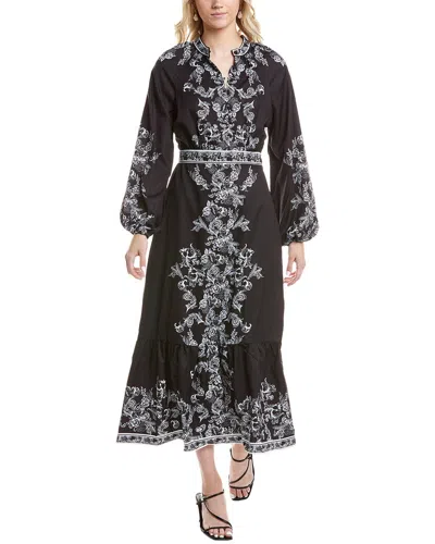 Marion Balloon Sleeve Midi Dress