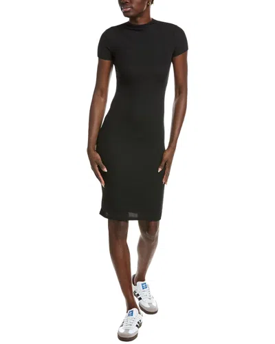 Marion Bodycon Cap Sleeve Mini Dress In Black