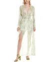 Marion Chiffon Maxi Dress In Green