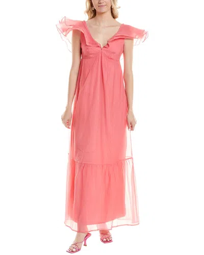 Marion Crinkled Chiffon Maxi Dress