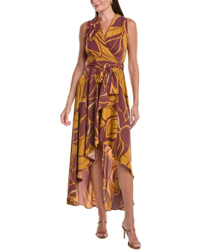 Marion Floral Maxi Dress In Brown