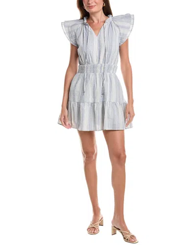 Marion Floral Mini Dress In Blue