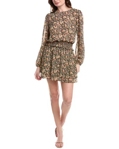 Marion Keyhole Mini Dress In Black