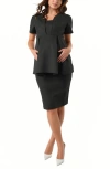 Marion Knee Length Maternity Pencil Skirt With Bump Panel