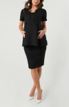 Marion Knee Length Maternity Pencil Skirt With Bump Panel