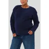Marion Maternity & Nursing Sweater With Button Detail & Hidden Thumbhole Feature In Blue