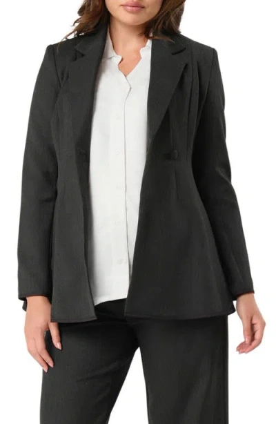 Marion Maternity/nursing Blazer In Dark Grey