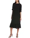 Marion Midi Dress In Black