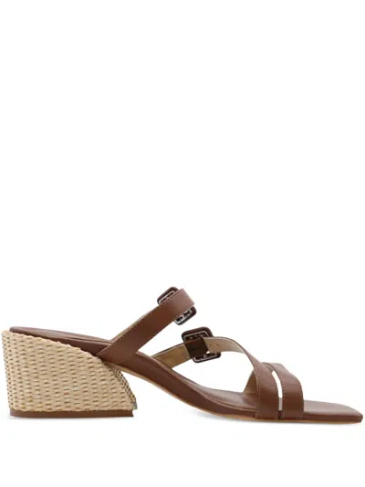 Marion Parke 50mm Cleo Buckled-straps Sandals In Brown