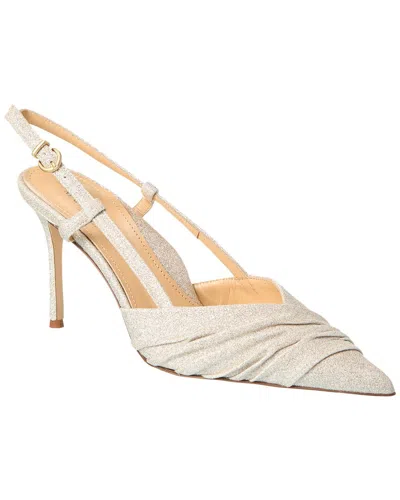 Marion Parke Audrey 85 Glitter Pump In Beige