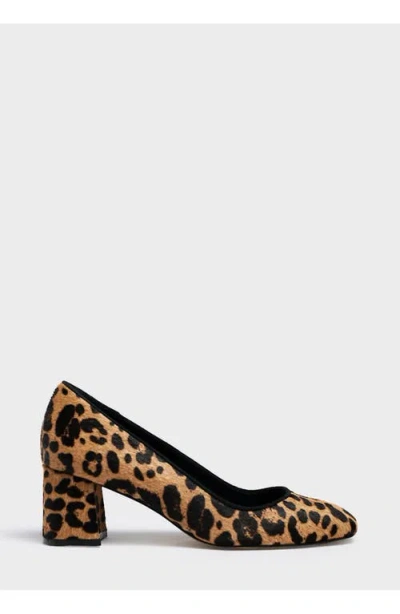 Marion Parke Block Heel Pump 60 Hair Calf In Animal Print