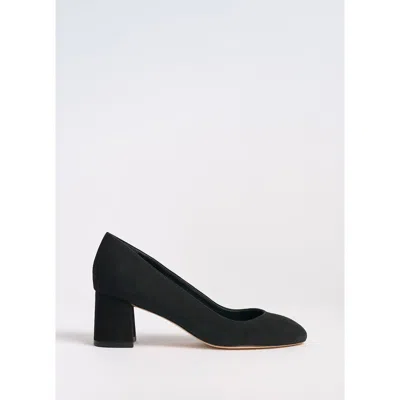 Marion Parke Block Heel Pump 60 Suede In Black