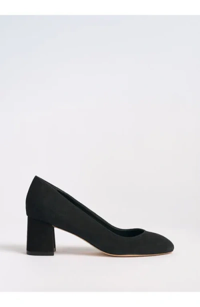 Marion Parke Block Heel Pump 60 Suede In Black