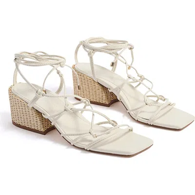 Marion Parke Cassandra Ankle Wrap Sandal In Brown