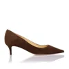 MARION PARKE CLASSIC PUMP 45 HEELS IN CHOCOLATE
