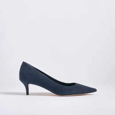 Marion Parke Classic Pump 45 Suede In Blue