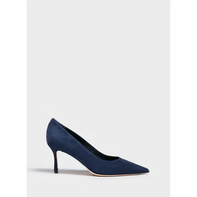 Marion Parke Classic Pump 70 Suede In Blue