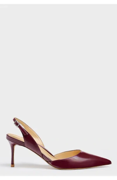 Marion Parke Classic Slingback 70 Patent In Burgundy