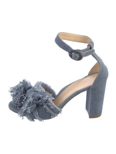 Pre-owned Marion Parke Denim Sandals In Blue