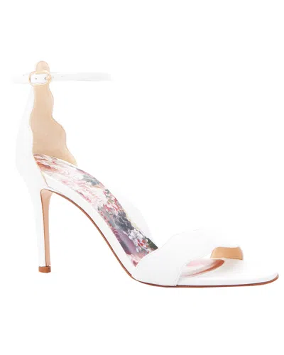 Marion Parke Florence Leather Sandal In White