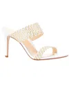 Marion Parke Foxy Leather Mule In Multi
