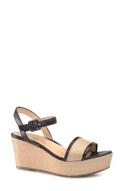 Marion Parke Imogen Wedge Platform Sandal In Black