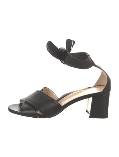 Pre-owned Marion Parke Leather D'orsay Pumps In Black