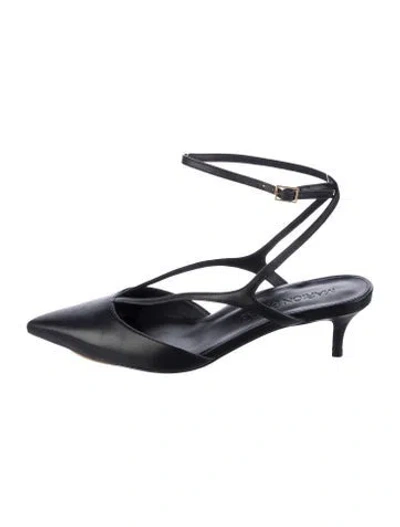 Pre-owned Marion Parke Leather Pumps In Black