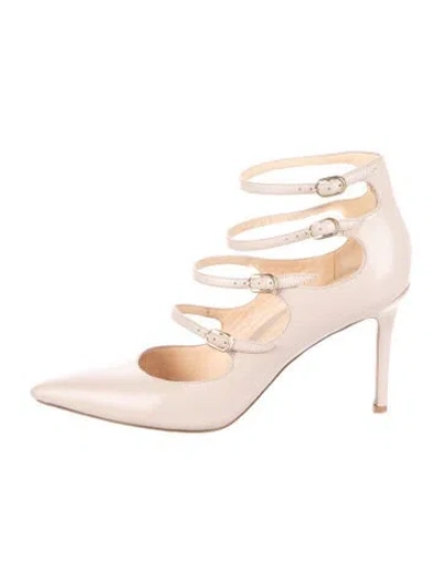 Pre-owned Marion Parke Leather Pumps In Neutral