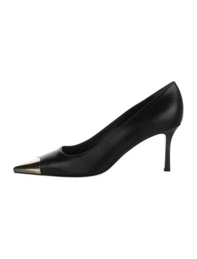 Pre-owned Marion Parke Leather Pumps W/ Tags In Black