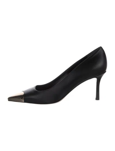 Pre-owned Marion Parke Leather Pumps W/ Tags In Black
