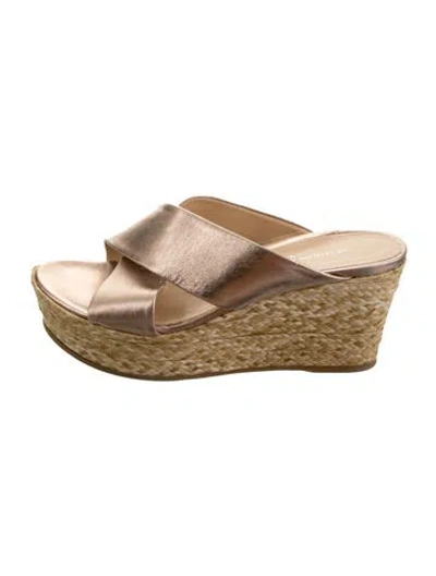 Pre-owned Marion Parke Leather Sandals In Black