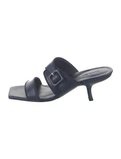 Pre-owned Marion Parke Leather Sandals In Blue