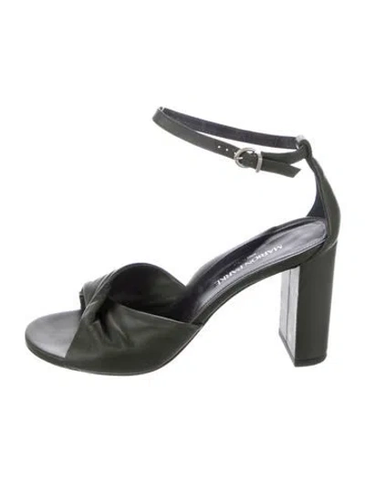 Pre-owned Marion Parke Leather Sandals In Multi
