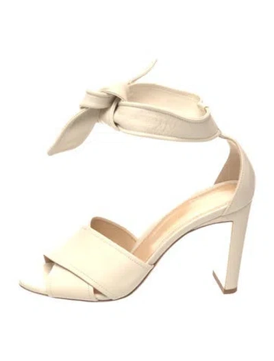 Pre-owned Marion Parke Leather Sandals In Neutrals