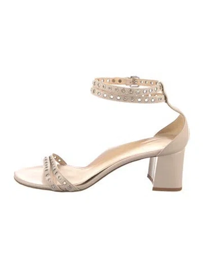 Pre-owned Marion Parke Leather Sandals In Pink