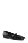 Marion Parke Mary Jane Ballet Flat In Black Patent