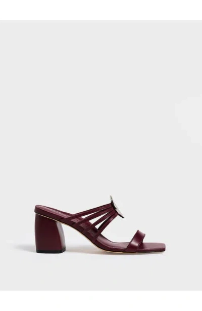 Marion Parke Mia Block Heel | Nappa In Burgundy