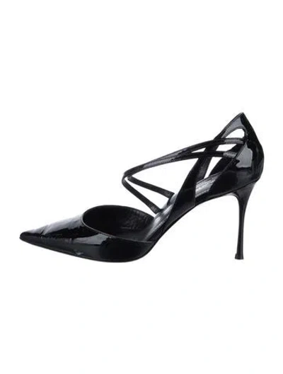 Pre-owned Marion Parke Patent Leather Pumps In Black