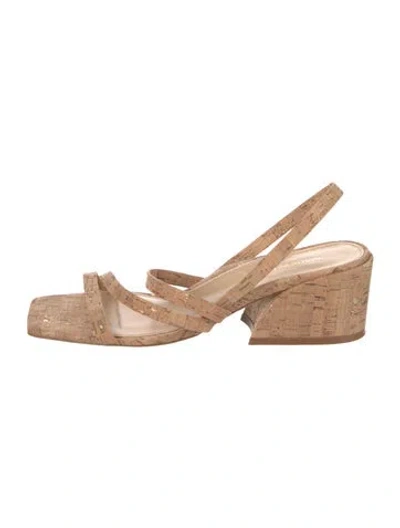 Pre-owned Marion Parke Patterned Sandals In Neutrals
