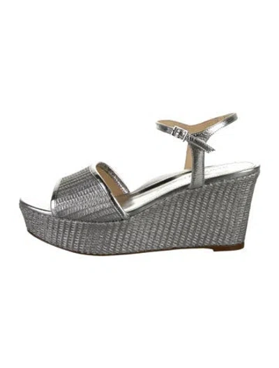 Pre-owned Marion Parke Raffia Sandals