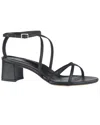 Marion Parke Raina Leather Strappy Block-heel Sandals