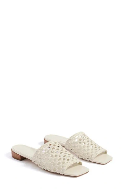 Marion Parke Sabrina Slide Sandal In Ivory