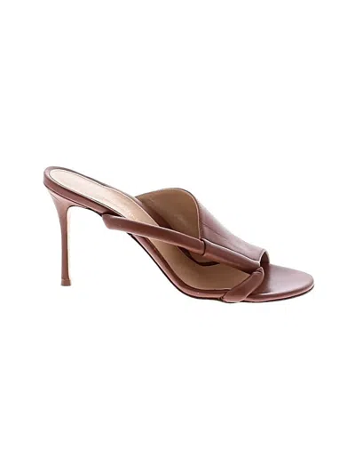 Pre-owned Marion Parke Sandals In Burgundy